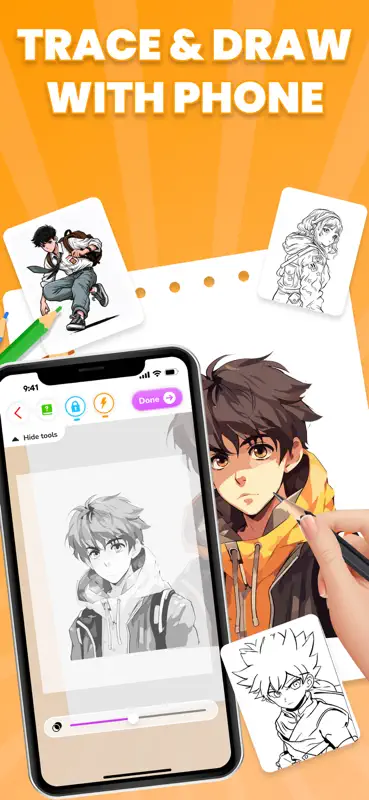 Draw Anime: AR Drawing Sketch screenshot 1 of 4