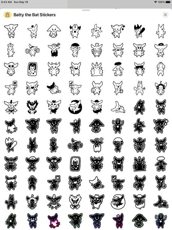 Screenshot #6 pour Batty the Bat Stickers