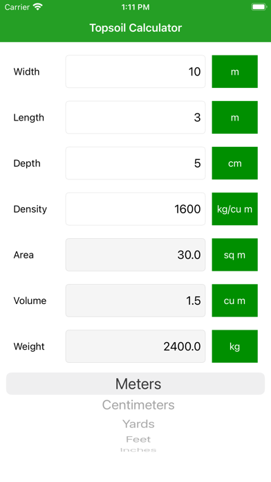 Screenshot #2 pour Topsoil Calculator Pro