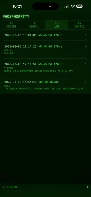 PhosphorRTTY screenshot 4