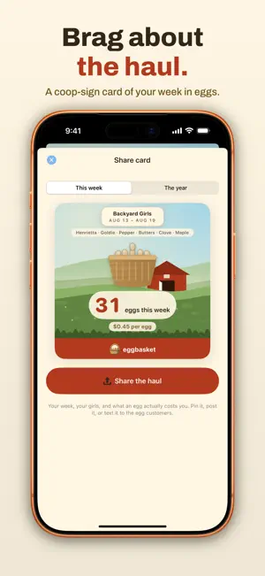 EggBasket: Chicken Egg Tracker screenshot 2