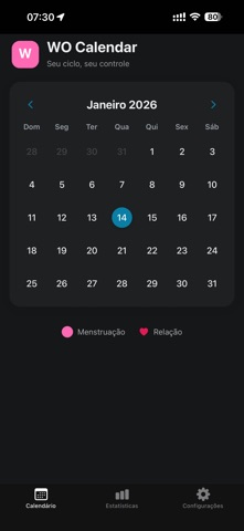 WO Calendar screenshot
