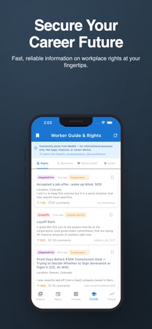 America Layoff News iPhone screenshot