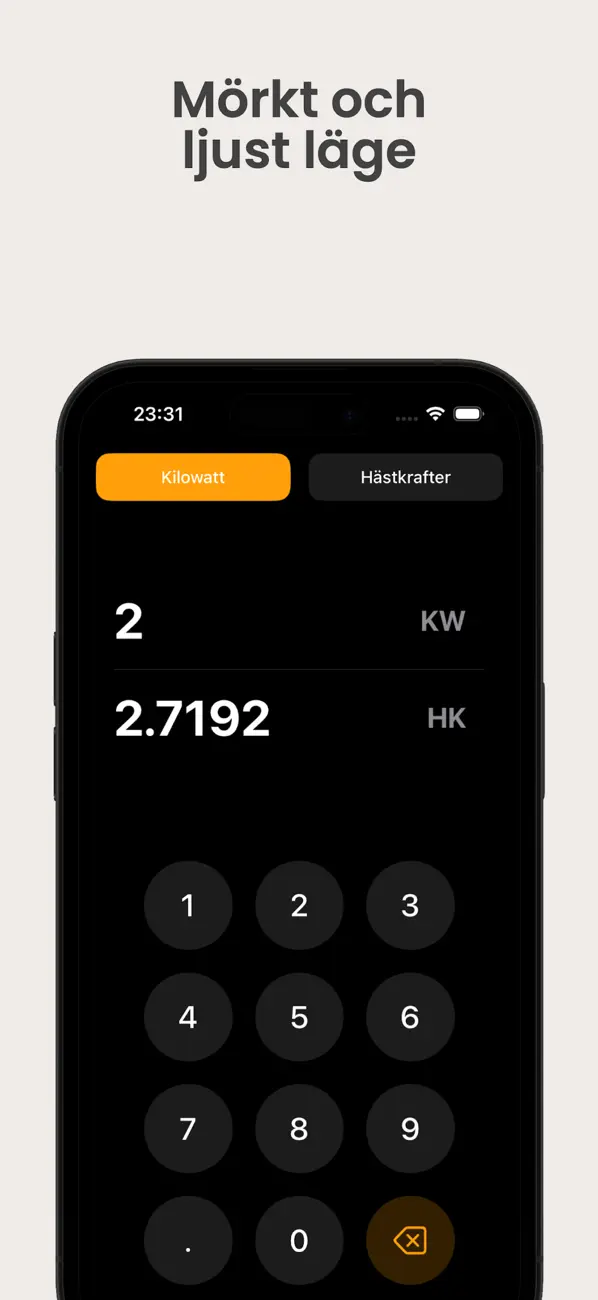 Screenshot #3 pour Konvertera Kw till Hk