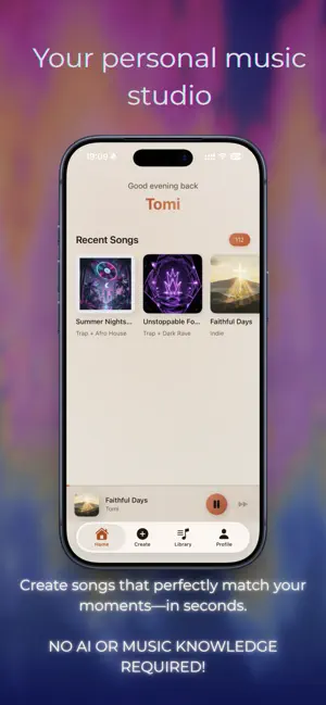 Elow - Generate AI Music screenshot 1