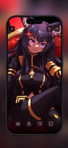 Anime girl wallpapers HD iPhone screenshot