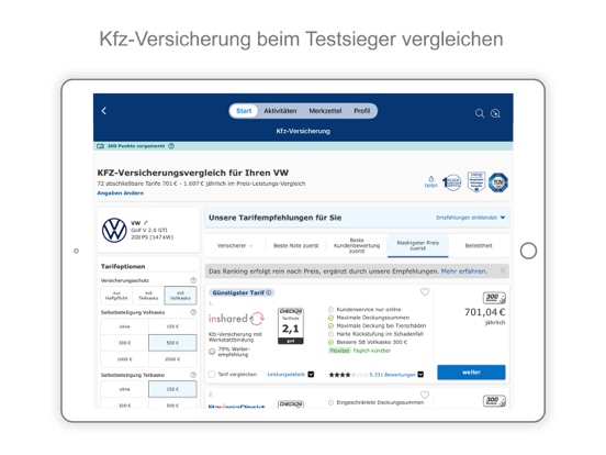 CHECK24 iPad screenshot 6 - Finance app