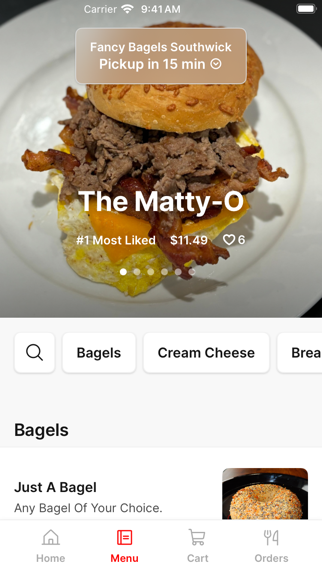 Fancy Bagels iPhone screenshot 2 - Food & Drink app