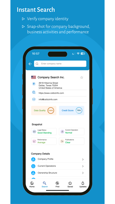 CSI - Search Business Intel Screenshot 1 - AppWisp.com