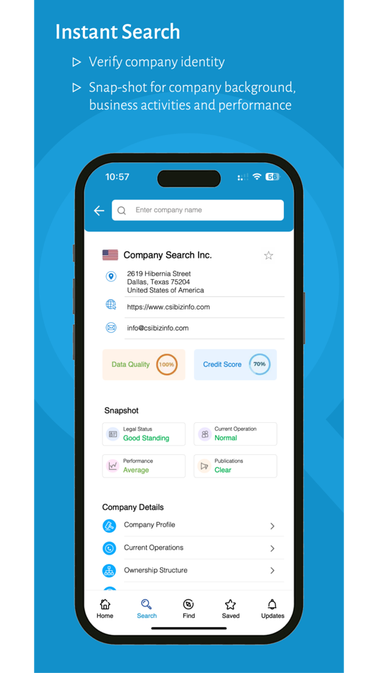 #1. CSI - Search Business Intel (iOS) Podle: Company Search Incorporated