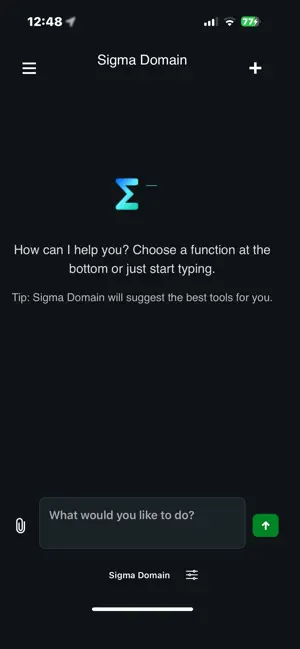 Sigma Domain screenshot 1