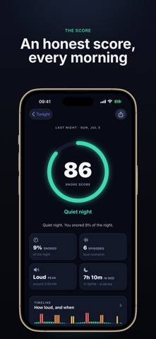 Snoria: Snore Recorder & Score Screenshot 1 of 7