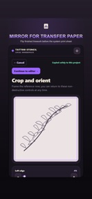 Tattoo Stencil Maker: Print screenshot