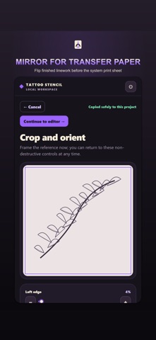 Tattoo Stencil Maker: Print iPhone screenshot