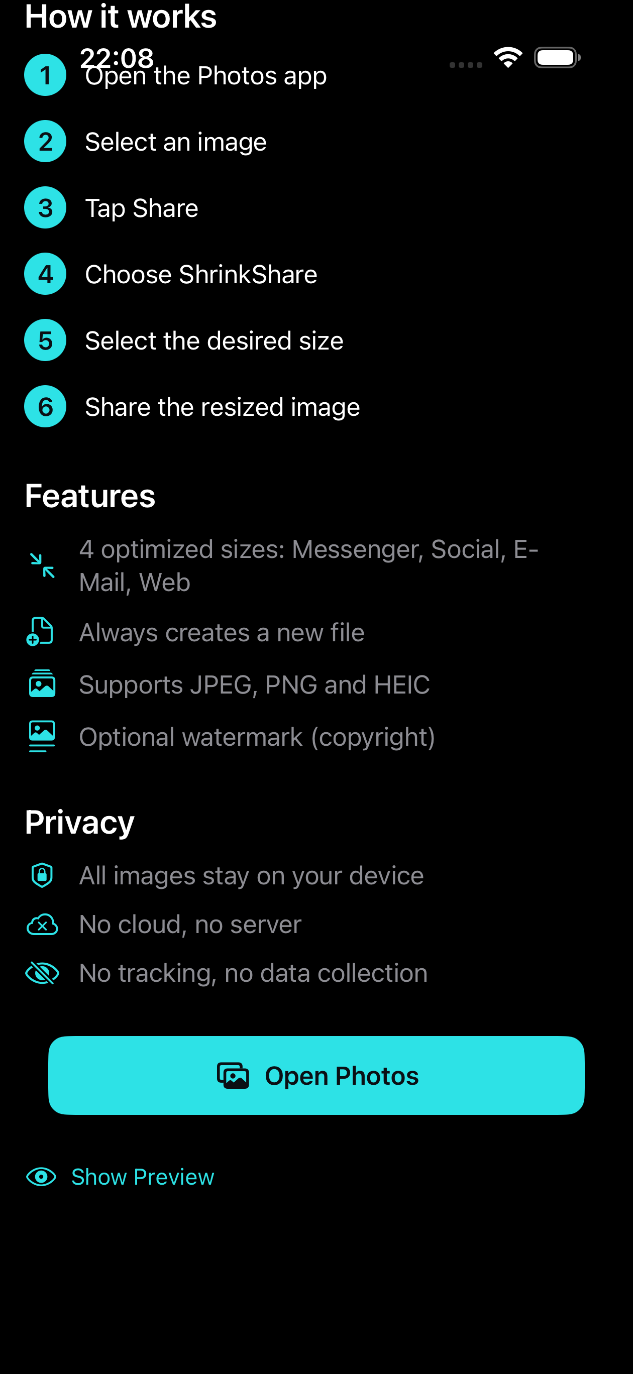 ShrinkShare by Vintaro screenshot 10
