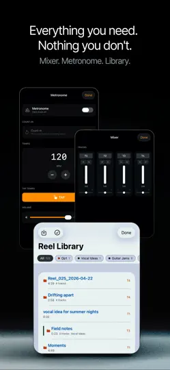 Screenshot von Reel: 4-Track Recorder auf dem iPhone 6