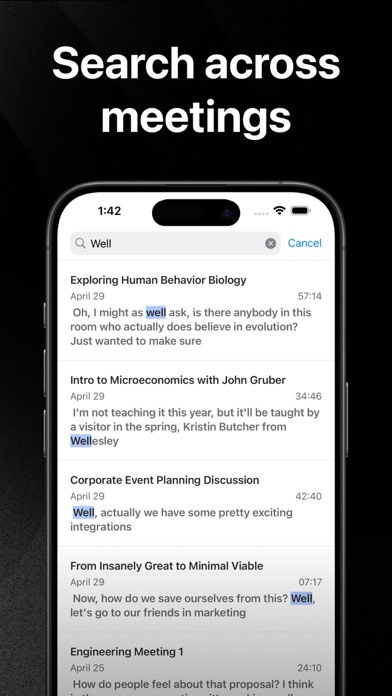 Flownote AI Meeting Note Taker iPhone screenshot 5 - Productivity app