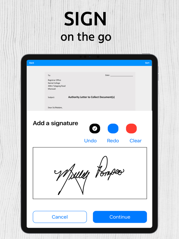 Convert Image to PDF ScannerMe iPad screenshot 5 - Business app
