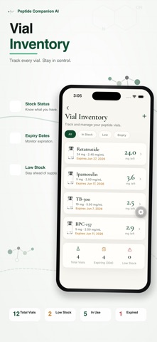 Peptide Companion AI: Tracker Screenshot 5 of 10