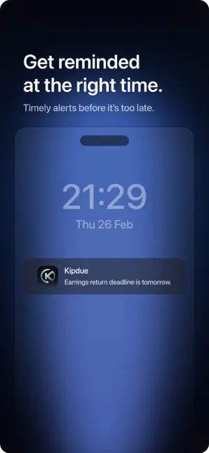 Kipdue: Return Tracker screenshot 4