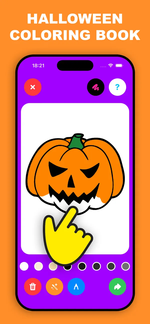 Screenshot #1 pour Coloriage Halloween enfant 3-5