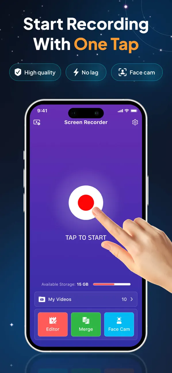Screenshot #1 pour Enregistreur d écran