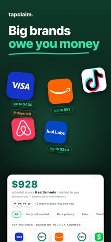 TapClaim: Class Action Claims Screenshot 1 of 6