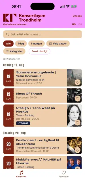 Konsertbyen Trondheim screenshot 1