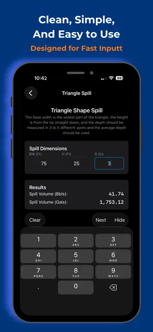 Spill Calc Lite screenshot 4