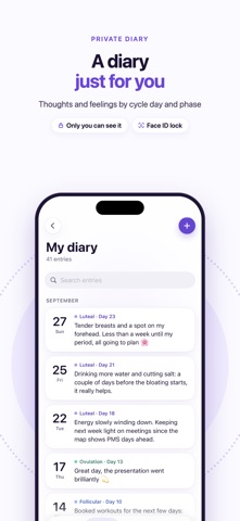Sansa: Menstrual Calendar Screenshot 10 of 10