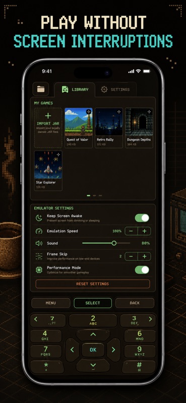 Jemu J2ME Java MIDlet Emulator screenshot 8