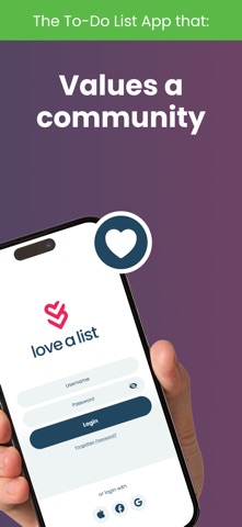 Love a List screenshot
