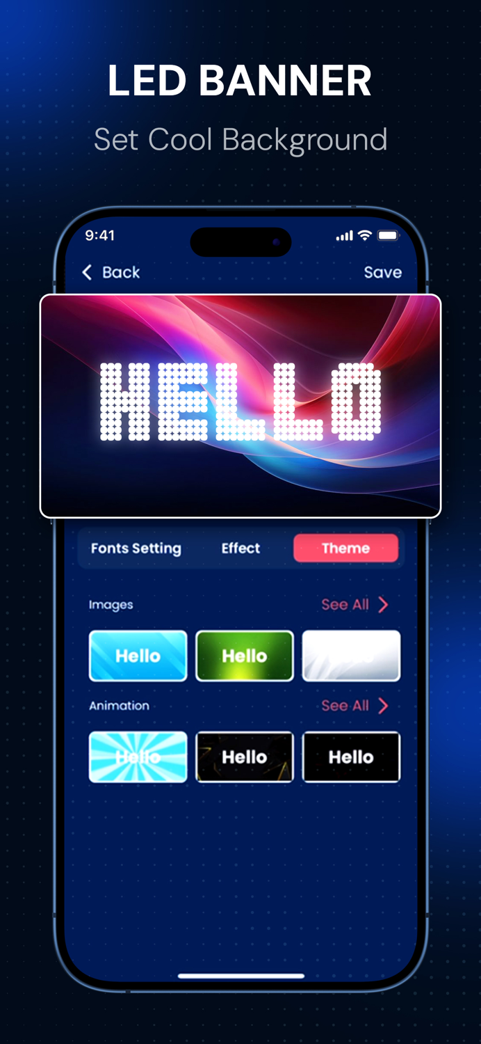 LED Banner LED schrift