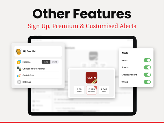 NDTV News App iPad screenshot 7 - News app