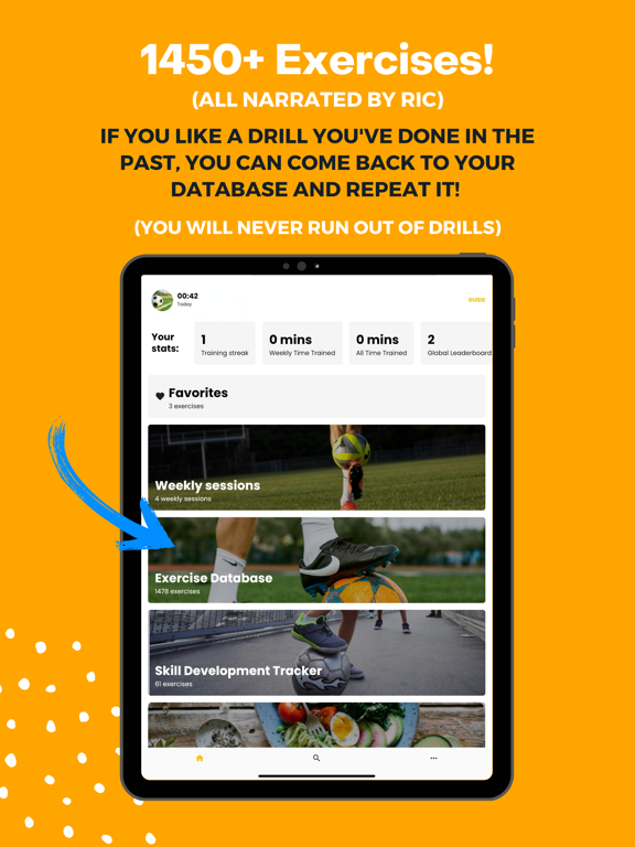 RicFit: Soccer Training Drills iPad screenshot 2 - Sports app