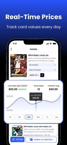CardX: Sports Card Scanner iPhone screenshot