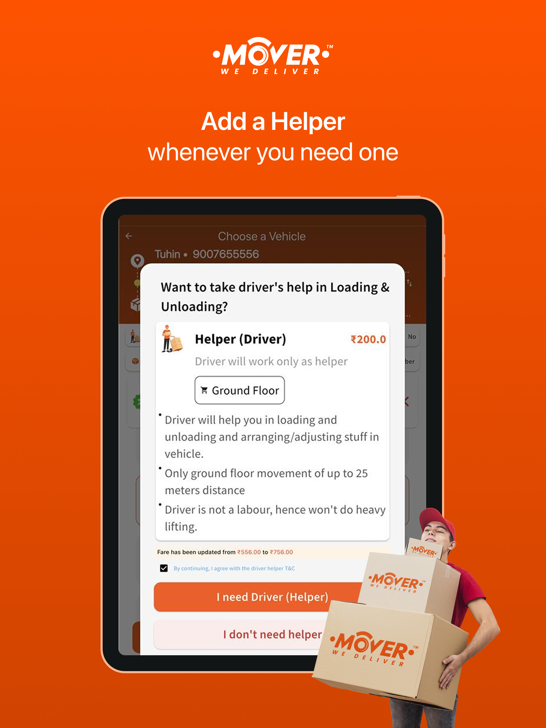 MOVER - Truck Booking App screenshot 12