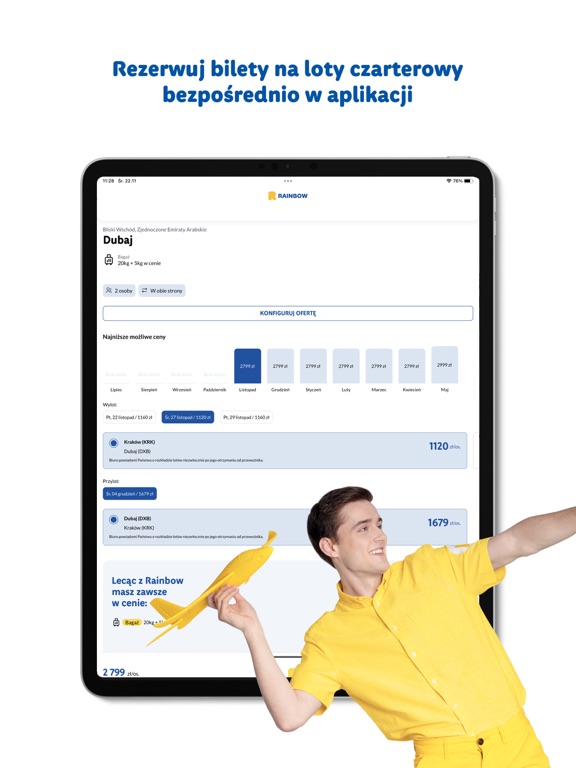 Rainbow: Wakacje & Wycieczki iPad screenshot 6 - Travel app