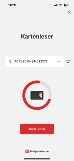 Screenshot von IA.de Scanner auf dem iPhone 1
