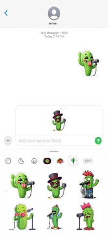 说唱仙人掌贴纸 screenshot