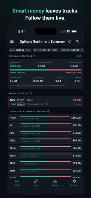 Options Sentiment Screener screenshot 1