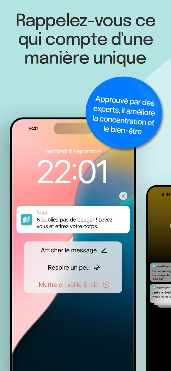 Screenshot #2 pour Yapp Rappels Aléatoires