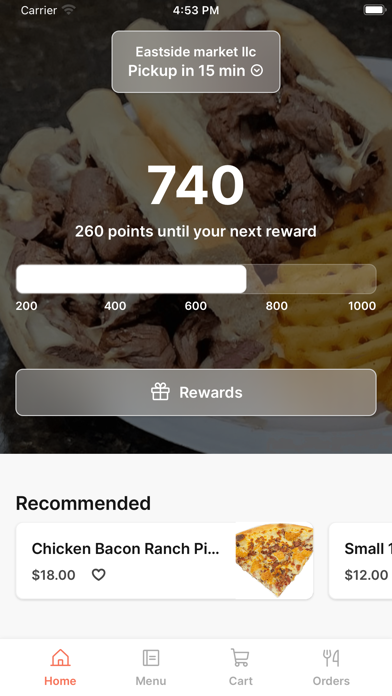 Eastside Market iPhone screenshot 1 - Food & Drink app