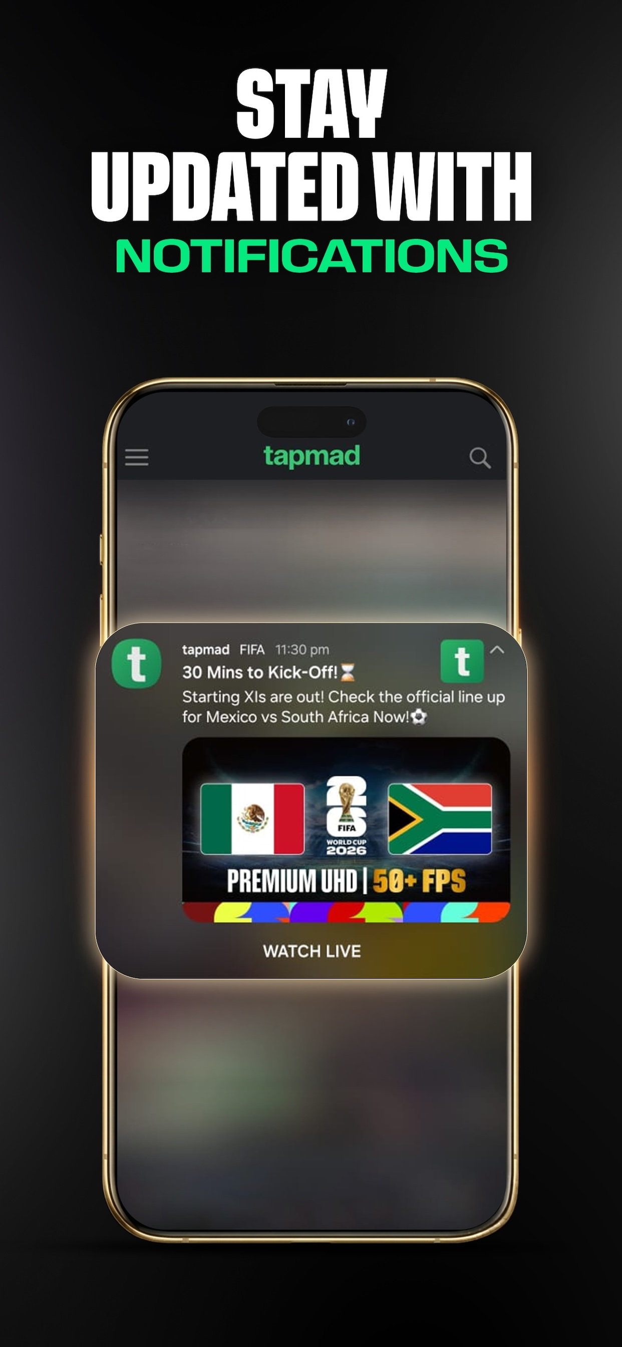 tapmad: Live Sports screenshot 5