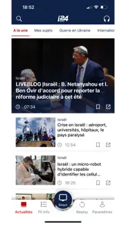 i24news iPhone Captures Décran 1