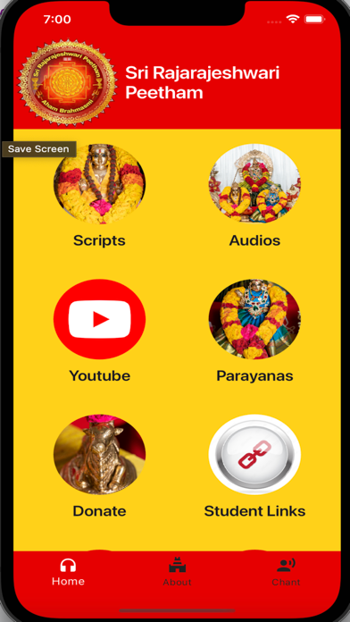 Screenshot 1 of Sri Rajarajeshwari Peetham App