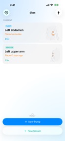 Rotate: Pump & CGM Sites screenshot