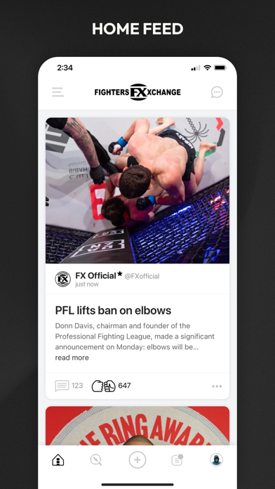 Screenshot 1 of Fighters Xchange App