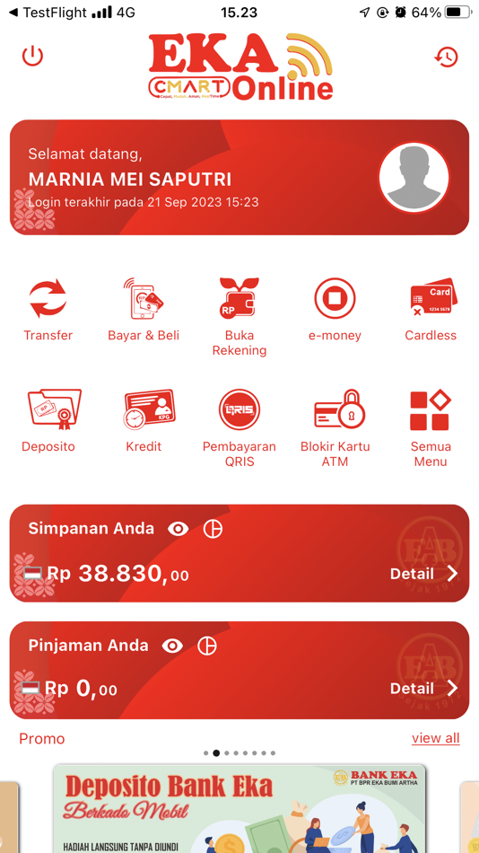 #4. EKA Online (iOS) 由: PT BPR Eka Bumi Artha