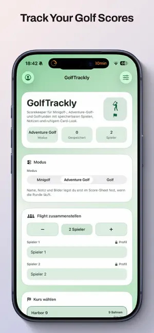 GolfTrackly screenshot 1